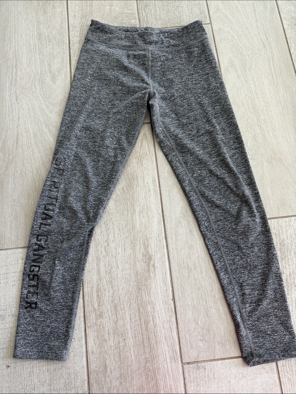 Spiritual Gangster Gray Kids Active Leggings